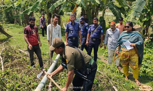 অবৈধ ভাবে বালু উত্তলনের দায়ে ৫০ হাজার টাকা জরিমানা