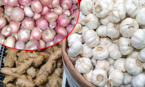 মাসের ব্যবধানে আদা পেঁয়াজের দাম দ্বিগুণ