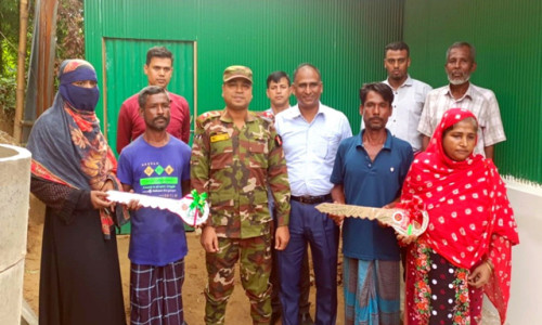 রাঙামা‌টিতে ঘর পেয়ে খুশি বজ্রপা‌তে ক্ষতিগ্রস্তরা